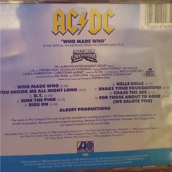 AC/DC CD - Picture 2 of 2